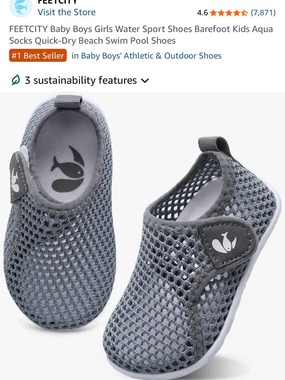 NEW FEETCITY MeshWater Shoes - Gray